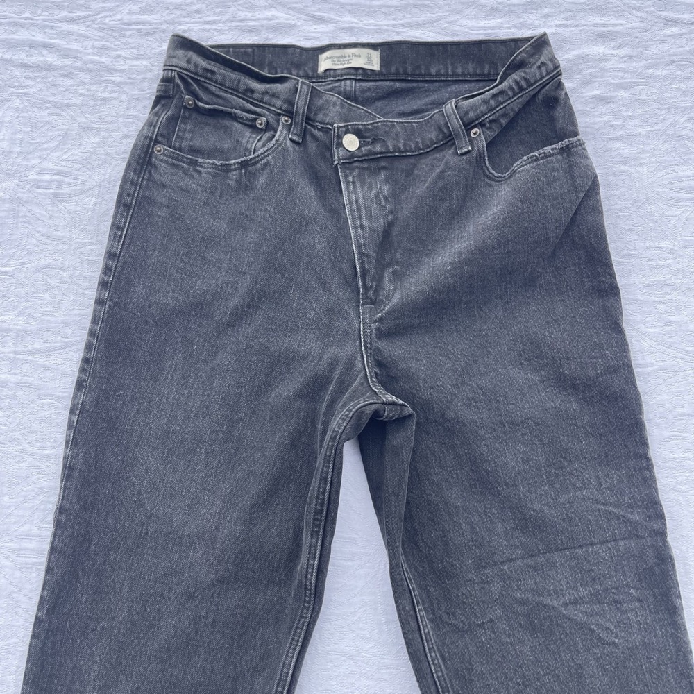 Abercrombie & Fitch straight ultra high rise black 31/12R vintage Y2K Pants VTG